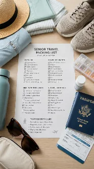 Senior travel packing checklist
